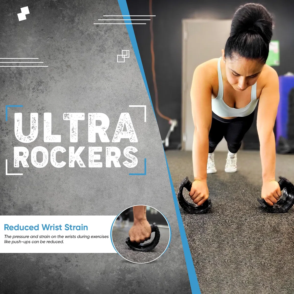 Ultra Rockers – platforma treningowa dla siły, równowagi i stabilności rdzenia, odciążenie nadgarstka do pompek i treningu siłowego, sprzęt do domowej siłowni i fitnessu