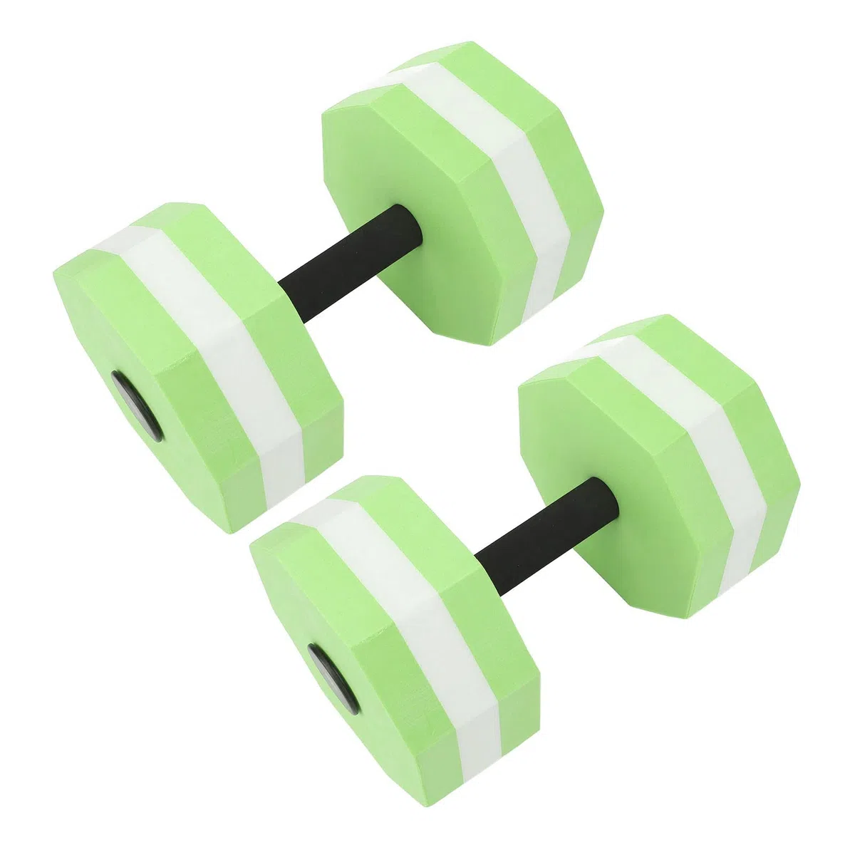 Zestaw hantli do wody Pianka EVA o dużej gęstości Pływające hantle do pływania na basenie Trening fitness i rehabilitacyjny Lekki, wyporny Trwały 2 szt. (Zielony w kształcie rombu, biały, zielony)