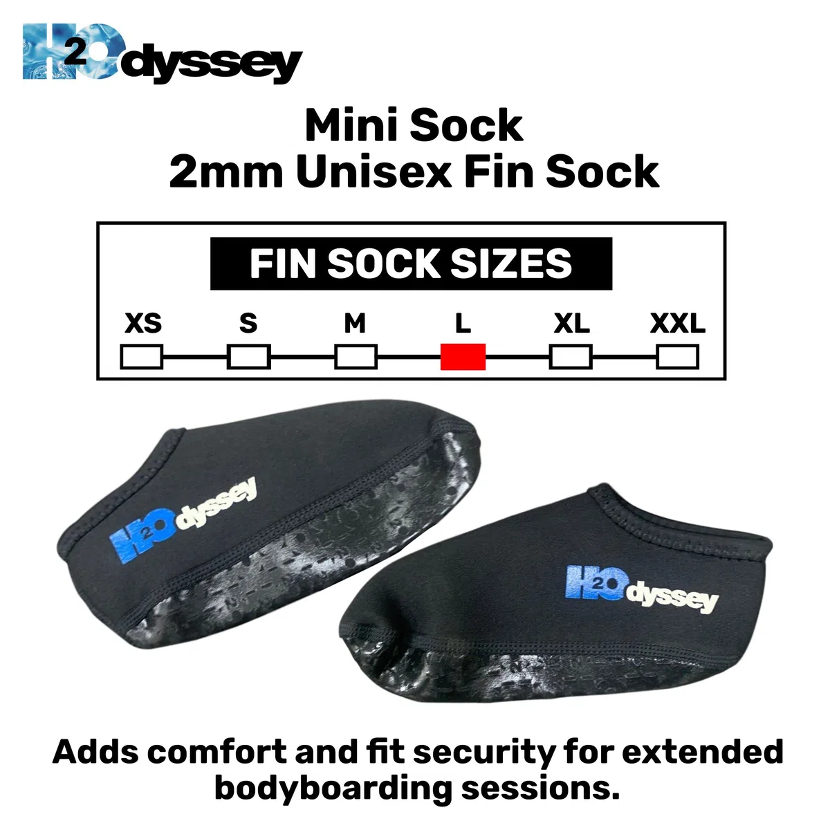 H2ODYSSEY 2 mm neoprenowe skarpety do snorkelingu