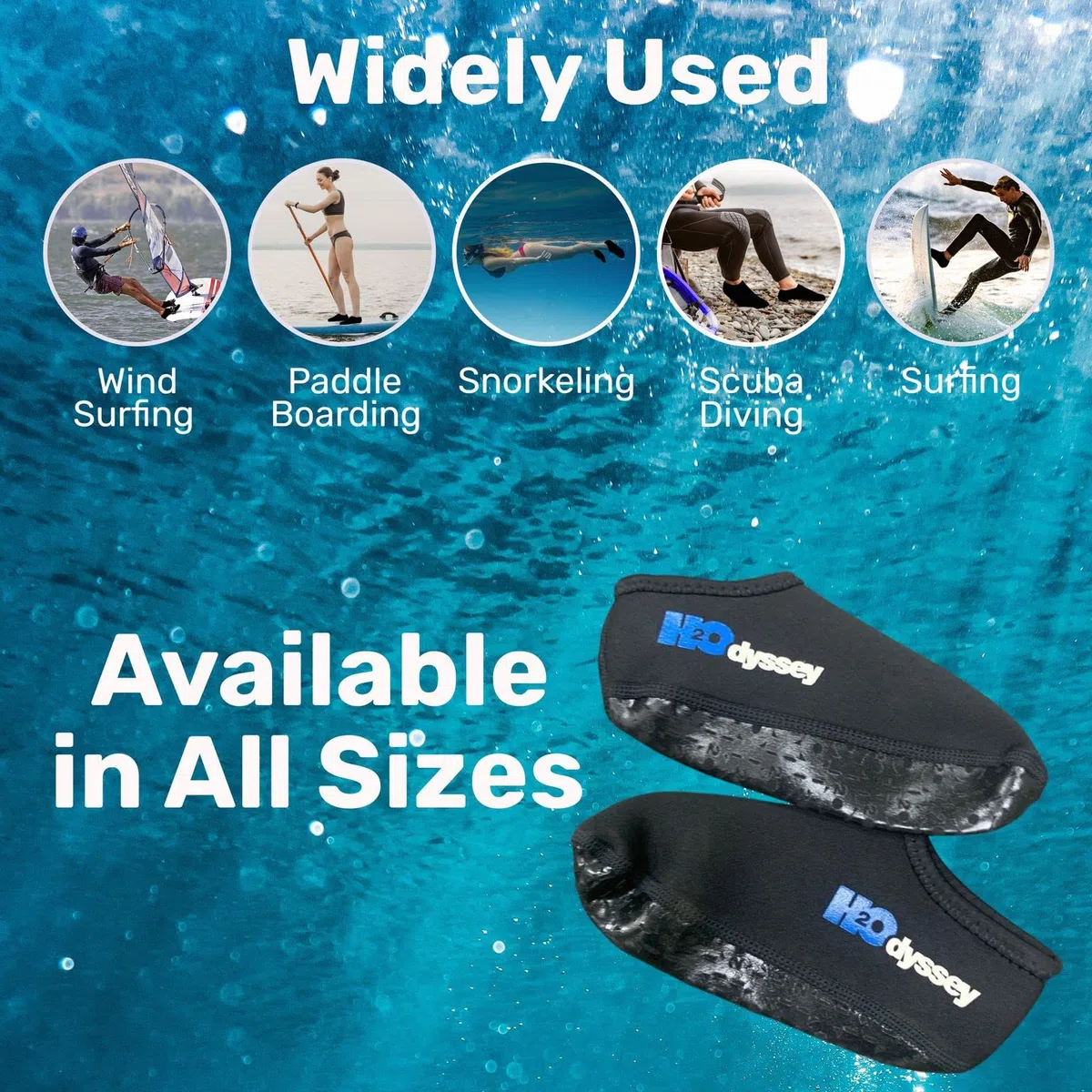 H2ODYSSEY 2 mm neoprenowe skarpety do snorkelingu